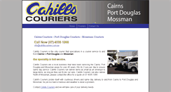 Desktop Screenshot of cahillscouriers.com.au